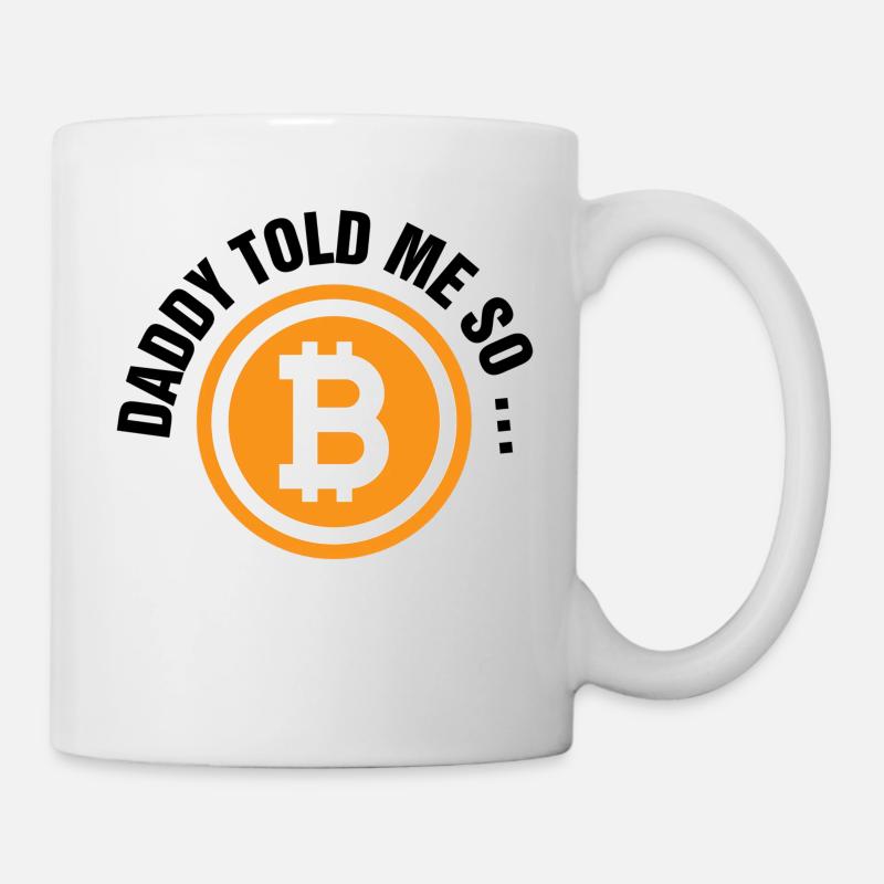 Bitcoin Vatertag - Tasse - Weiß