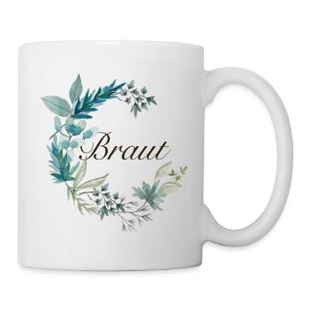 Braut - Hochzeit, JGA Jungesellinnenabschied - Tasse - Weiß - Rechts