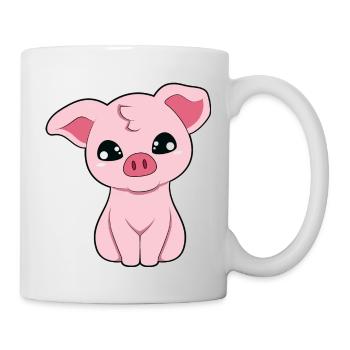 Porcelets - Mug blanc - blanc - Droite