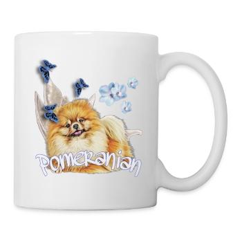 Zwergspitz - Pomeranian Shirts und Accessoires - Tasse - Weiß - Rechts