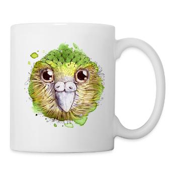 Kakapo Vogel - Mug blanc - blanc - Droite