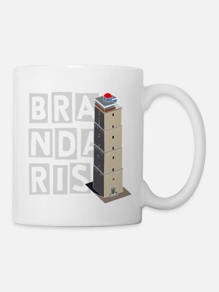 Terschelling Brandaris with name - Mug - white