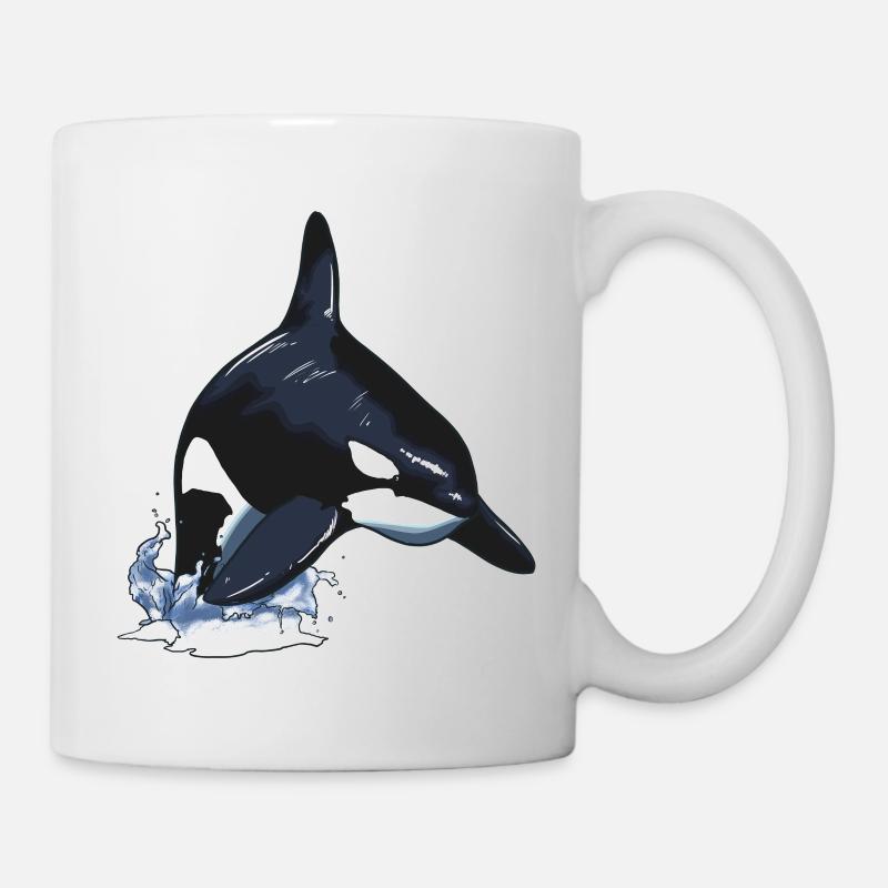 Orca Killer Whale Killer Whale Jump - Mug - white