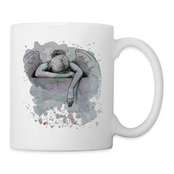 Trauernder Engel/Sorrow - Tasse - Weiß - Rechts