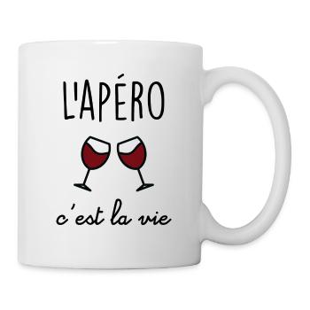 L'apéro c'est la vie - Mug blanc - blanc - Droite