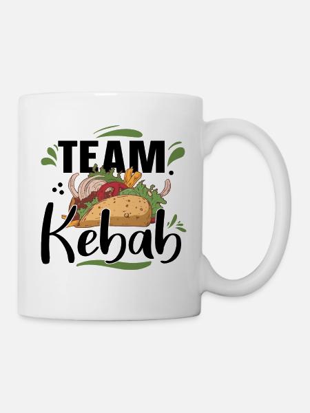 Team Kebab Viande Turc Baguette Fast Food Humour - Mug blanc - blanc