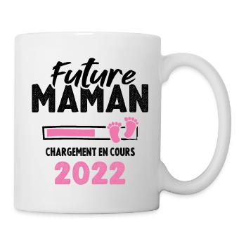 Future Maman 2022 Chargement En Cours - Mug blanc - blanc - Droite