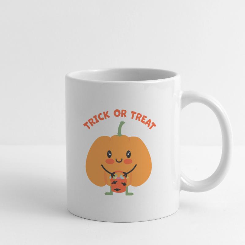 Kürbis-Trick oder -Leckerbissen Tasse