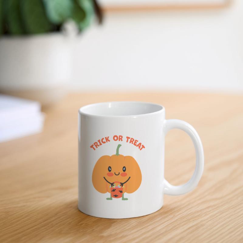 Kürbis-Trick oder -Leckerbissen Tasse
