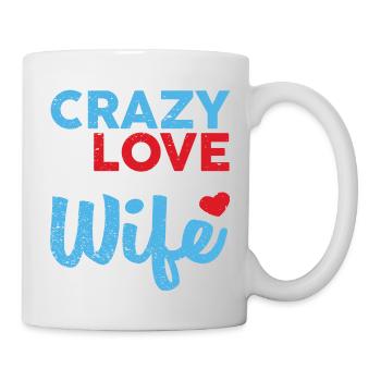 Fou amoureux de ma femme - Mug blanc - blanc - Droite