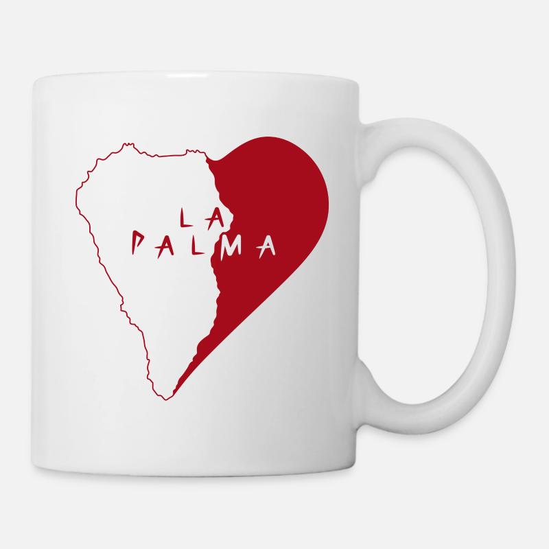 Mit dem Herzen auf La Palma. - Tasse - Weiß