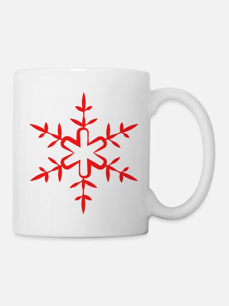Flocon de neige de Noël - Mug blanc - blanc