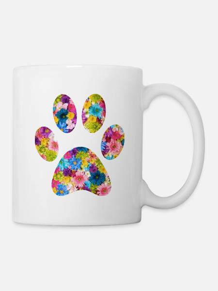 Tierpfote - Tasse - Weiß