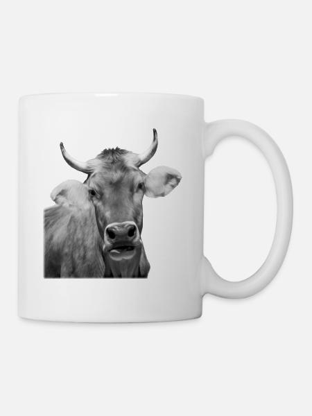 Kuh T-Shirt für Teens Einfach Kuh - Tasse - Weiß
