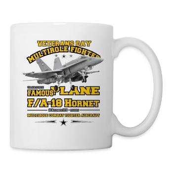 F18 Hornet Air force veterans - Mug - white - Right