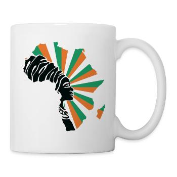 Ivory Coast Côte d'Ivoire Flag Black Heritage - Mug - white - Right