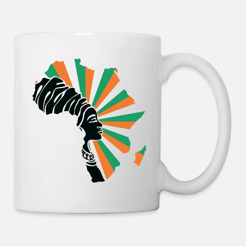 Côte d’Ivoire Côte d’Ivoire Drapeau Noir Patrimoine - Mug blanc - blanc