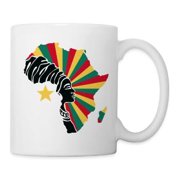 Cameroon Kamerun Flagge Afrika Black Heritage - Tasse - Weiß - Rechts
