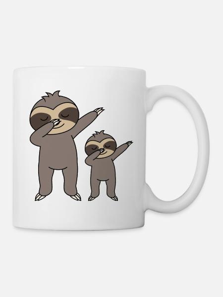 Dabbing Sloths - Mug - white