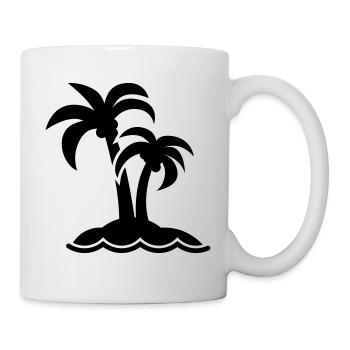 palm island symbol - Mug - white - Right