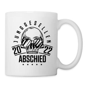 junggesellenabschied 2022 skelett - Tasse - Weiß - Rechts