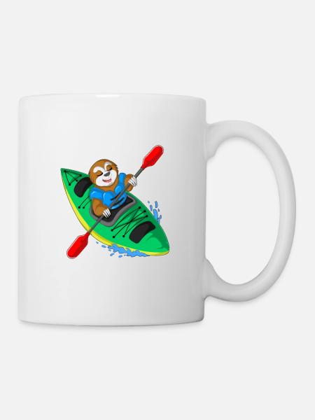 Équipe de kayak paresseux - Mug blanc - blanc