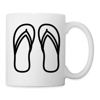Flip-flops icon - Mug - white - Right