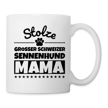 Stolze Grosser Schweizer Sennenhund Mama - Tasse - Weiß - Rechts