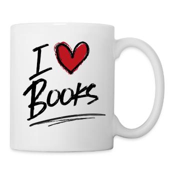 J’adore les livres - Mug blanc - blanc - Droite