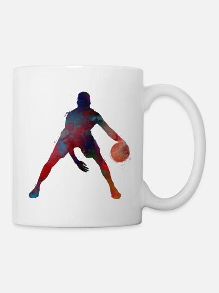 #basketball #sport de basket-ball - Mug blanc - blanc