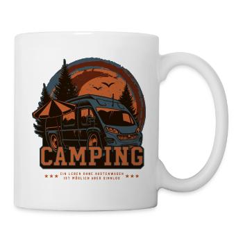 Kastenwagen Camping - Tasse - Weiß - Rechts