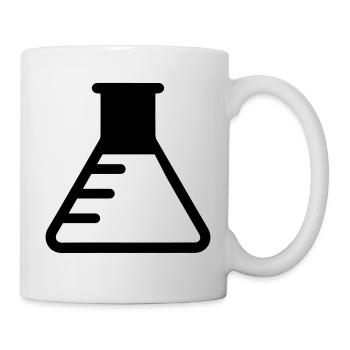 Icône de tube à essai - Mug blanc - blanc - Droite
