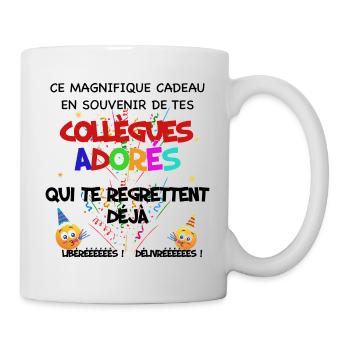 Collègues adorés. Meilleur collègue - Mug blanc - blanc - Droite