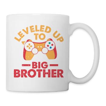 Leveled up to big brother I'm going to be a big brother - Mug - white - Right