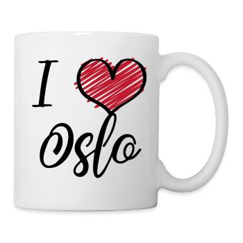 I Love Oslo - Tasse - Weiß - Rechts