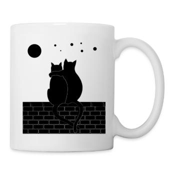Chat et Chat - Mug blanc - blanc - Droite