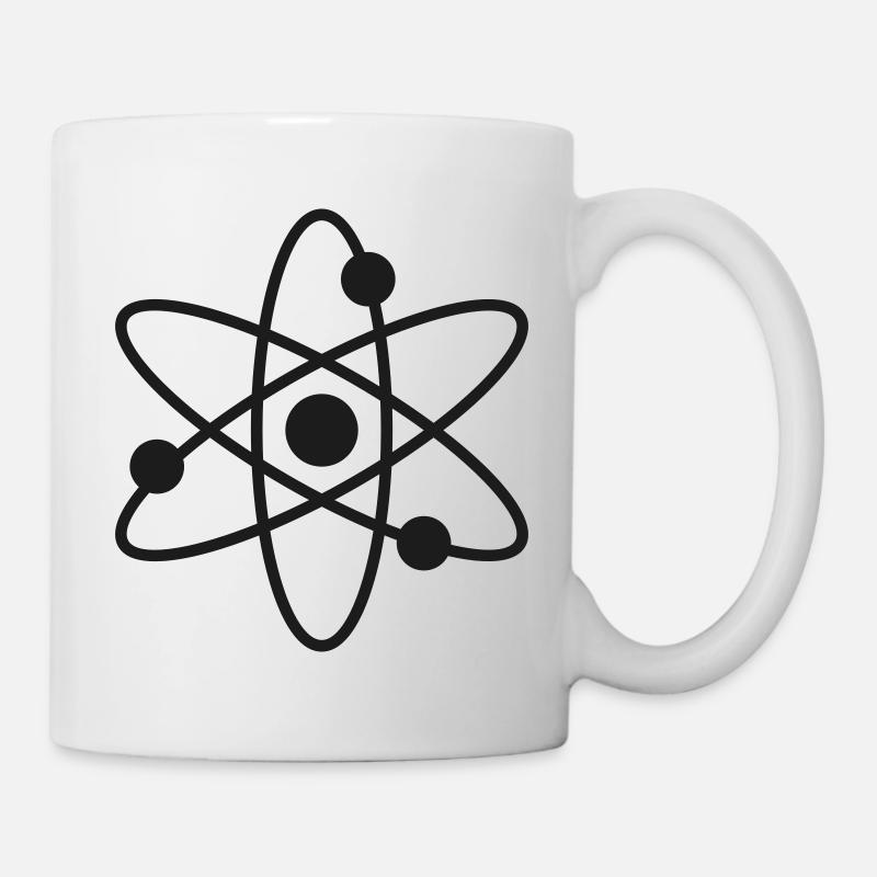 Physique Chimie Symbole de l’atome - Mug blanc - blanc