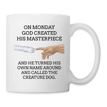 God's Masterpiece - White Dogs Edition - Mug - white - Right