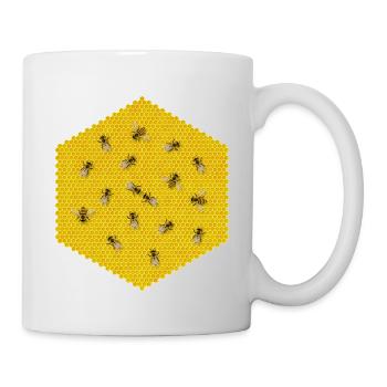 BIENEN, HIV - Tasse - Weiß - Rechts