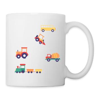 2ème anniversaire garçon excavatrice 2 ans - Mug blanc - blanc - Droite