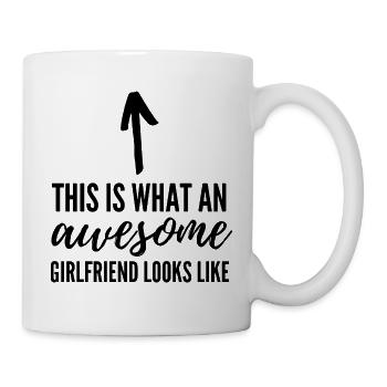 Tolle Freundin - Tasse - Weiß - Rechts