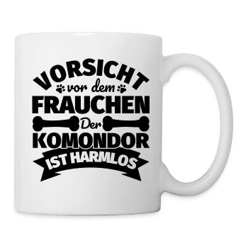 Komondor Frauchen lustig Geschenk - Tasse - Weiß - Rechts