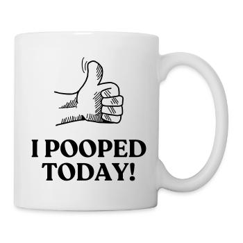 ICH HABE HEUTE - Tasse - Weiß - Rechts