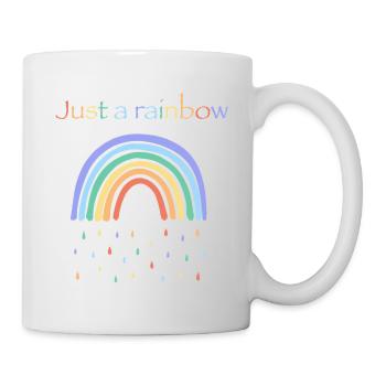 Einfach Regenbogen - Tasse - Weiß - Rechts