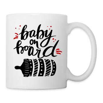 Baby on Board Pregnancy Pregnant - Mug - white - Right
