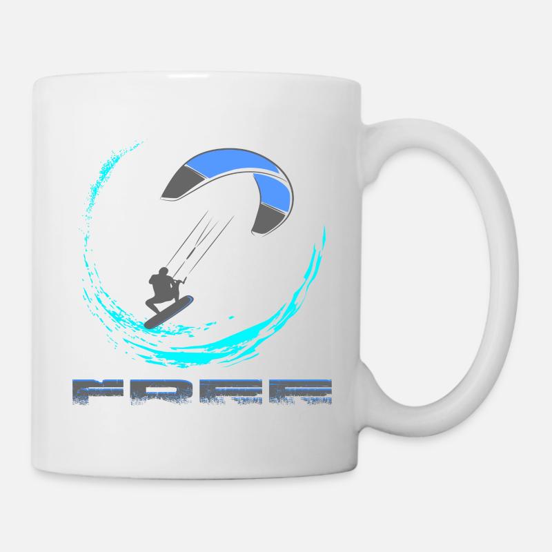Kitesurf - Tasse - Weiß