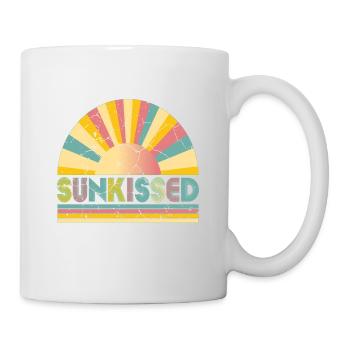 Sunkissed, Strand, Nimm mich dorthin, wo der Sommer nie endet - Tasse - Weiß - Rechts