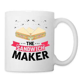 Sandwich Macher Grillen Papa BBQ Sandwich - Tasse - Weiß - Rechts