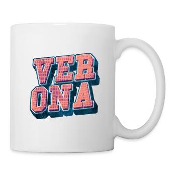 Vérone Italie City Font Vintage Retro Skyline - Mug blanc - blanc - Droite