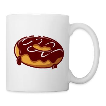 donut panic - Tasse - Weiß - Rechts